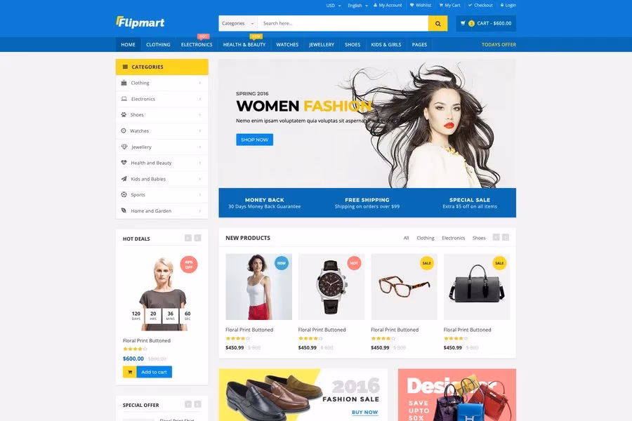 What is zezmon responsive ecommerce HTML template?