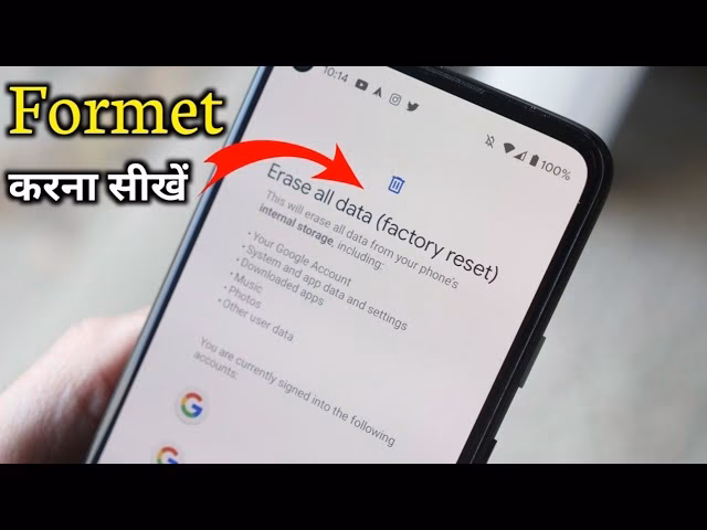How to format Android phone through factory settings?