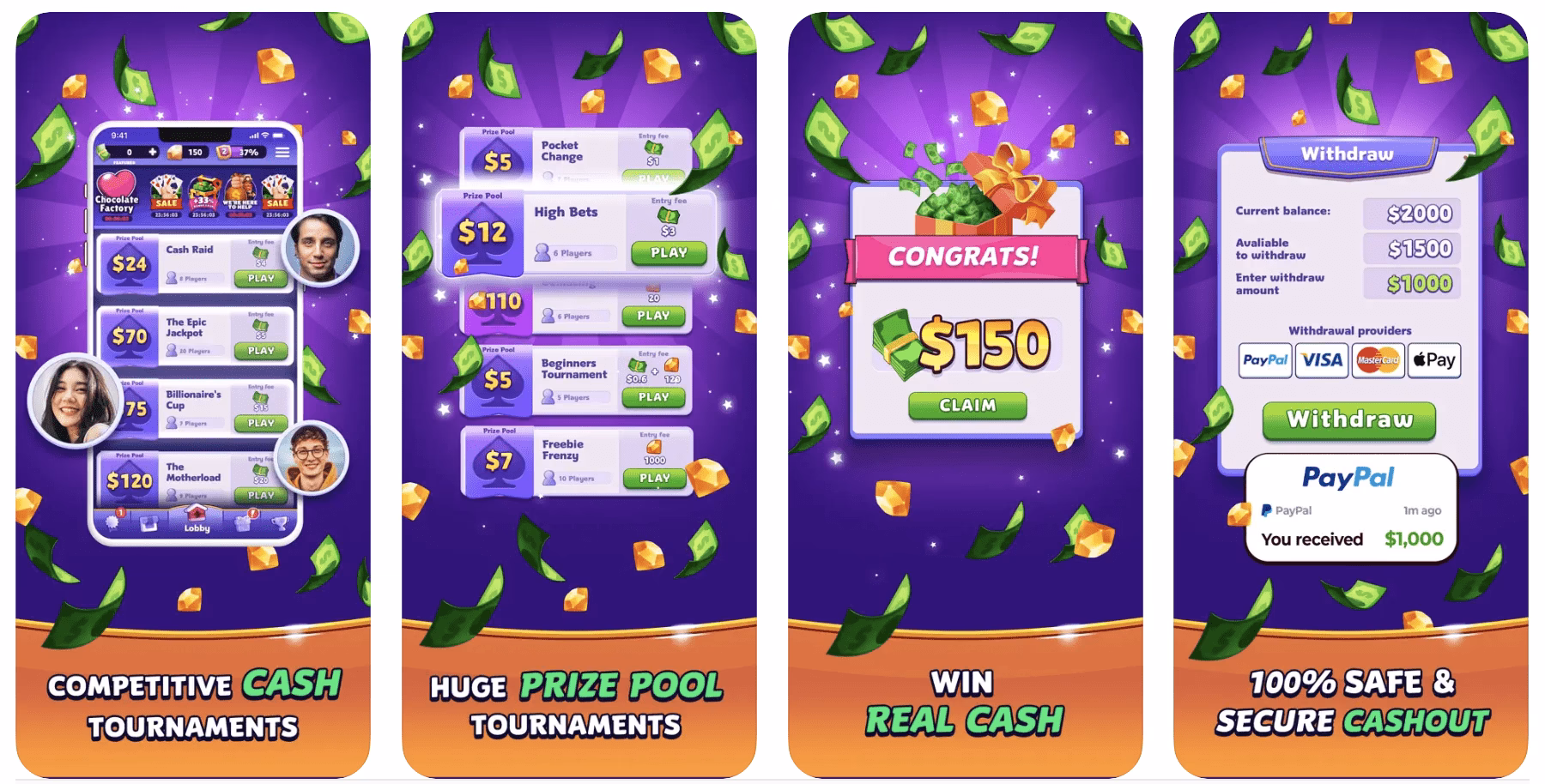 Which game apps pay real money?