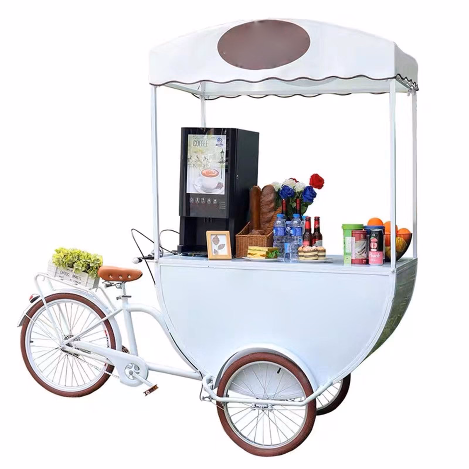 Can a bike cart be used as an ice cream mobile freezer?