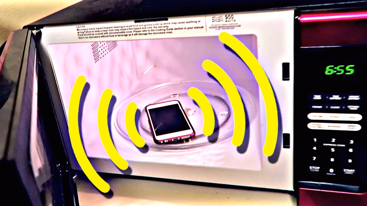 Can a microwave affect a cell phone?
