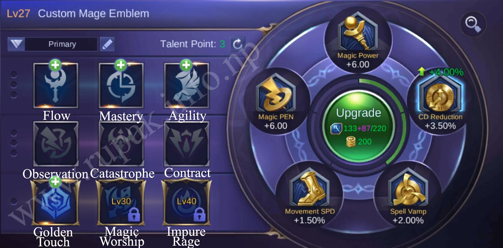 How many emblems should I upgrade?