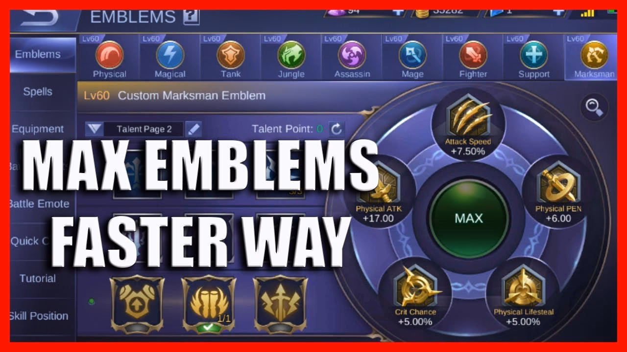 How do I fast-track my emblem upgrades in Mobile Legends?