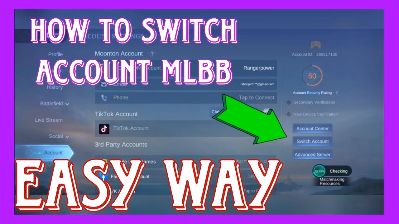 How do I log out of Mobile Legends?