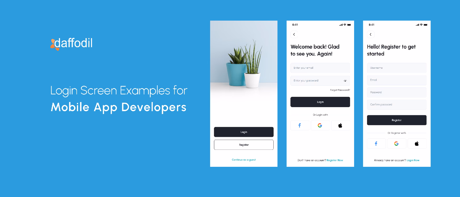 What are the different types of login page design templates?