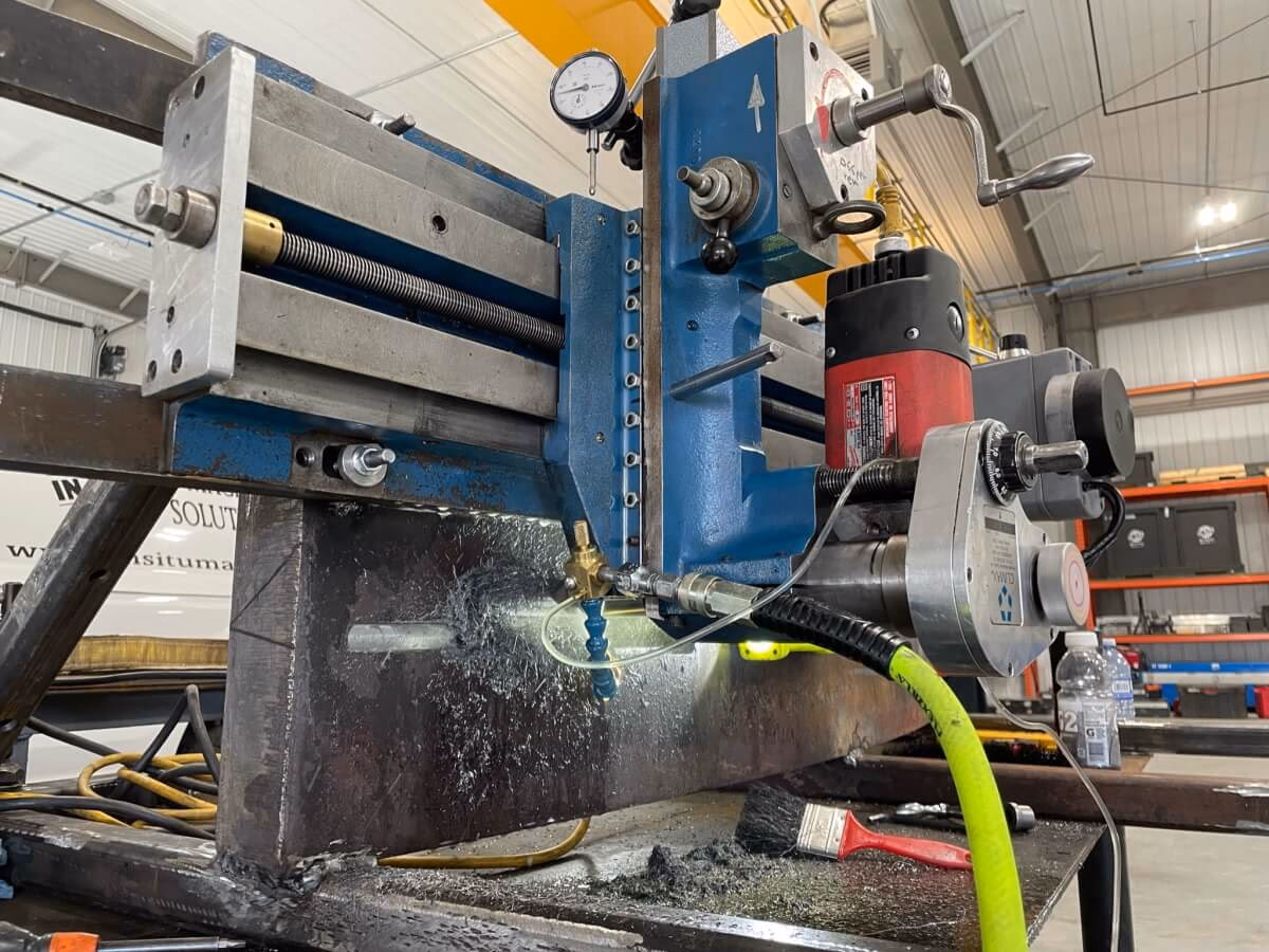 Who invented portable machining?