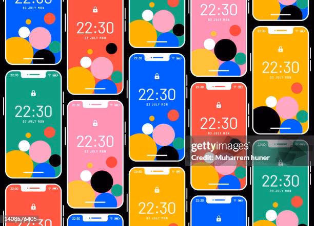 How many images of mobile background are there?