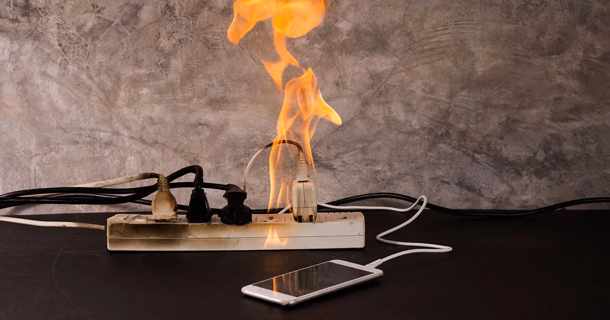 Did a faulty charging device cause a fire in Sheffield?