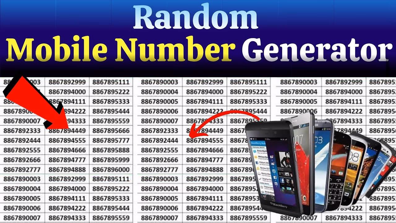 What is a random phone number generator?