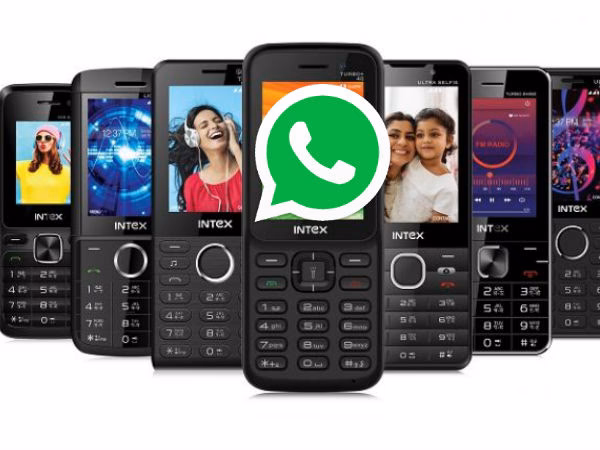 What is a feature phone with WhatsApp?