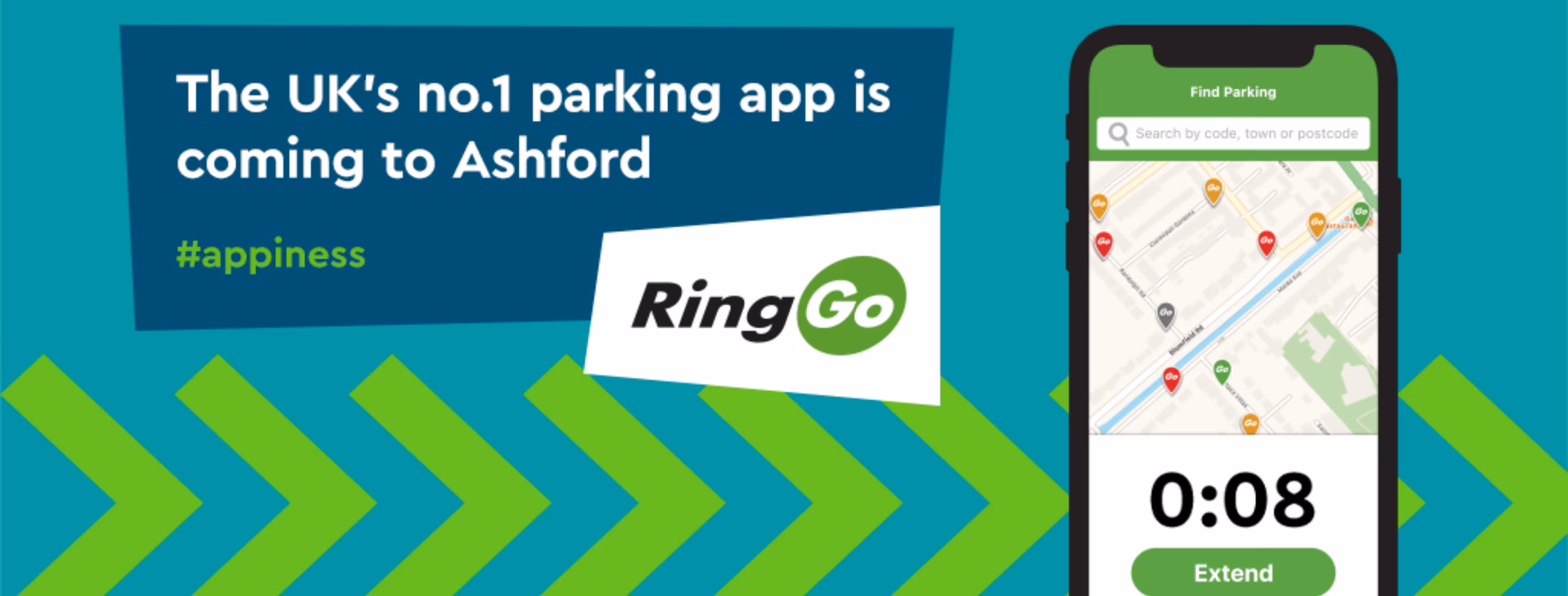 How can I pay for parking in Ashford?