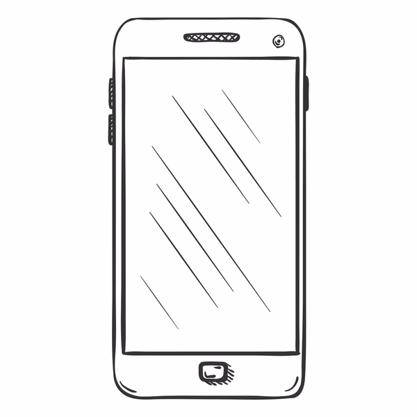 What EPS files are included in a mobile phone drawing?