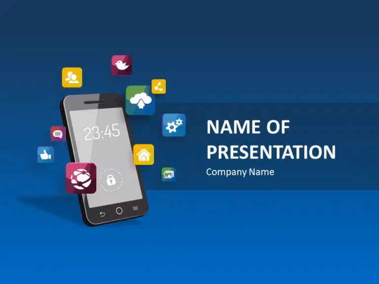What is a mobile phone presentation template?