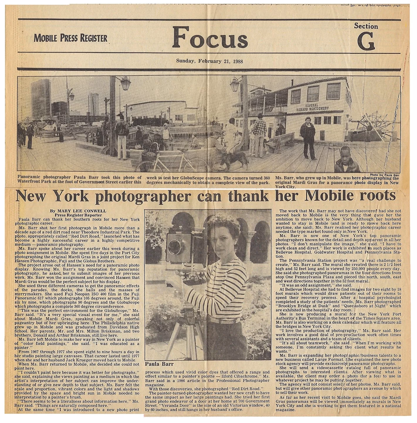 When was the Mobile Press Register published?