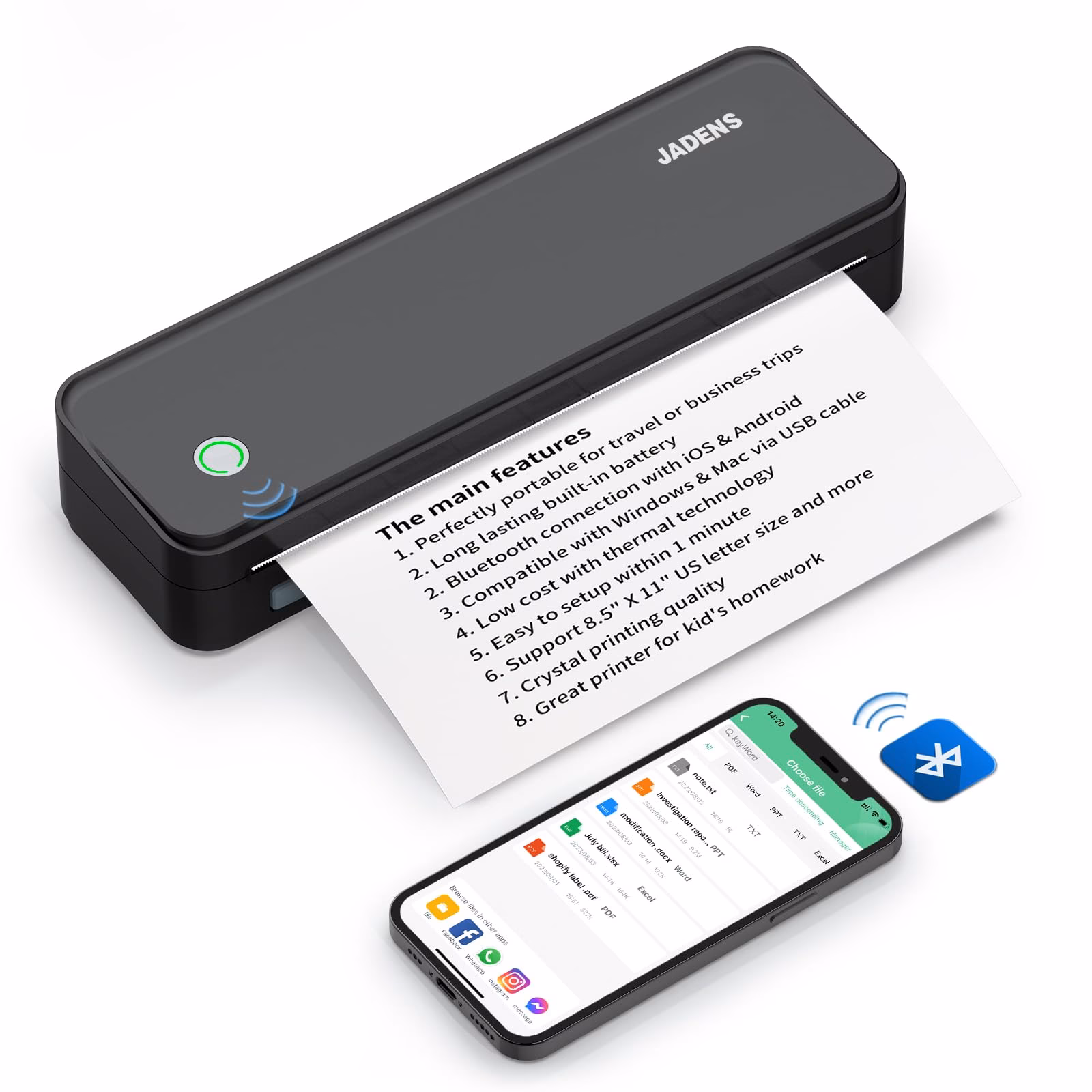 Can I use a Bluetooth printer on my iPad?