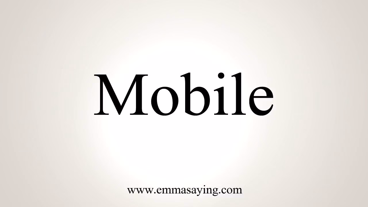 How many words are there in'mobile'?