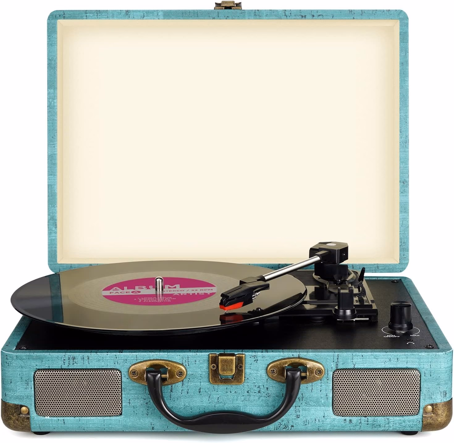 What is a portable record player?