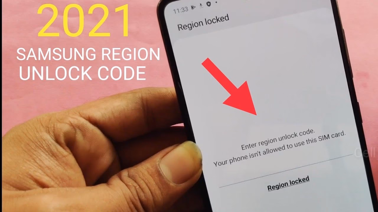 What does region lock mean on a Samsung phone?