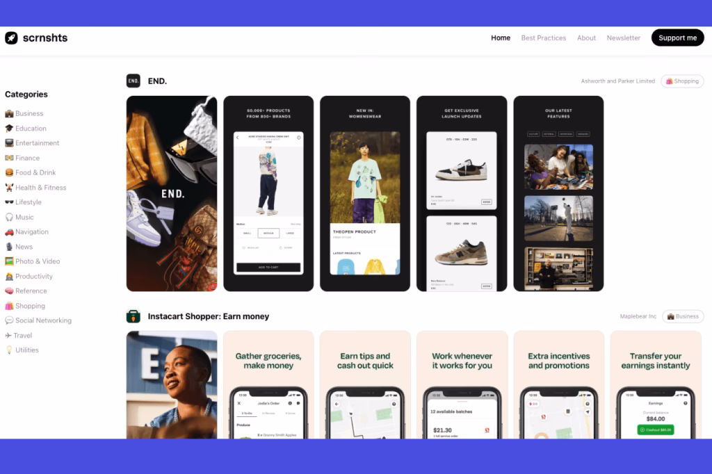 How to design a mobile app website?