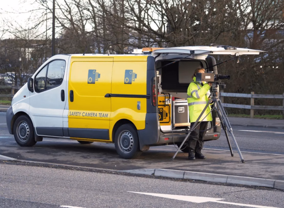 What is a mobile speed camera?