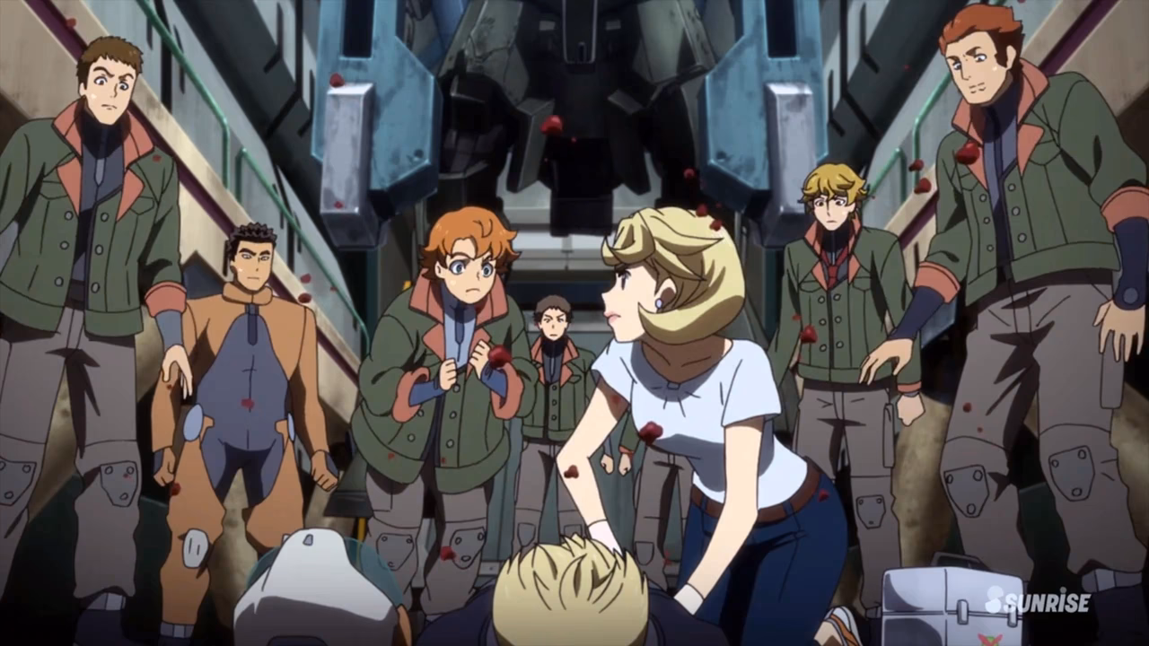 What episode of Mobile Suit Gundam is human debris?