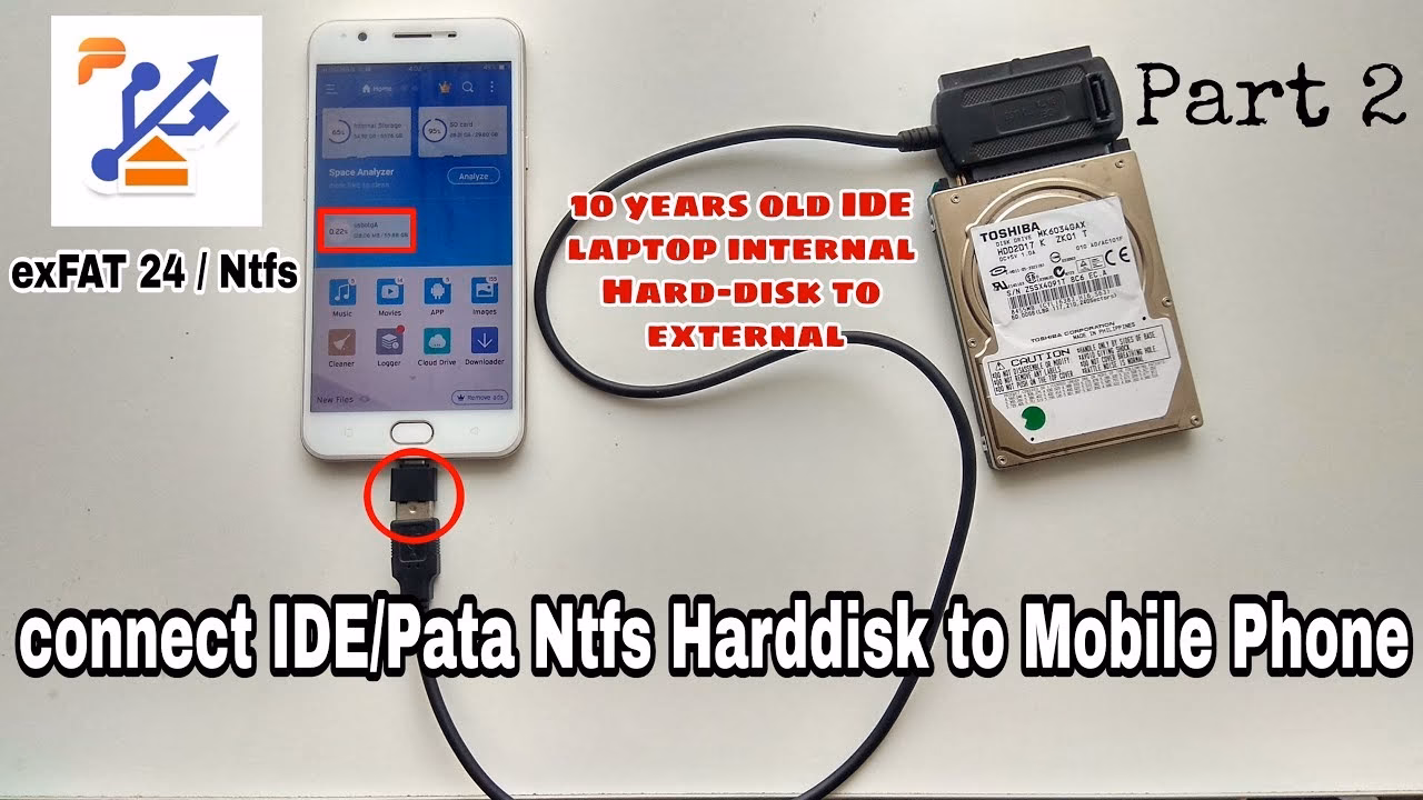 How do I connect my WD mobile device to a WD hard disk?