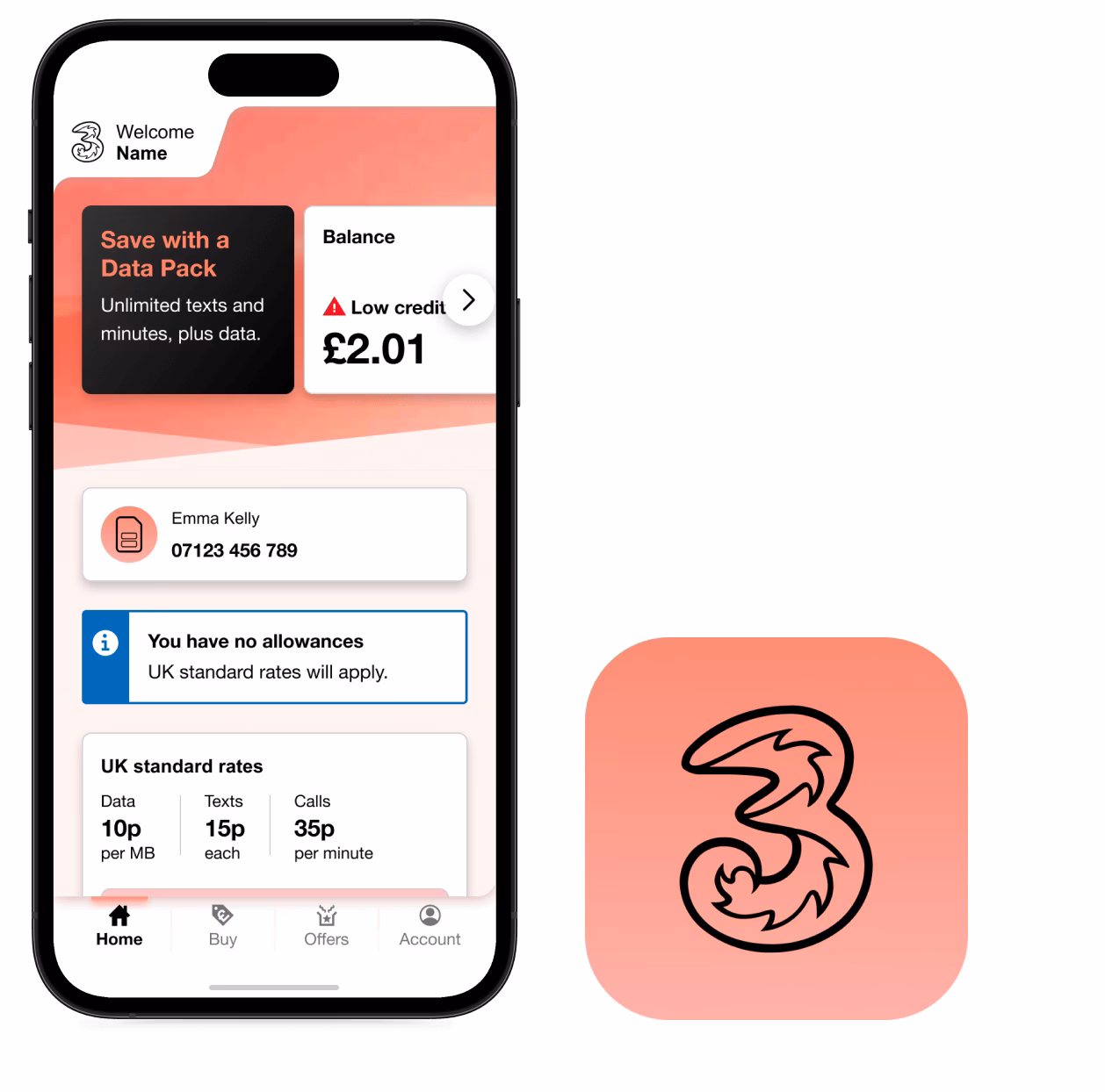 How do I get a three top-up?