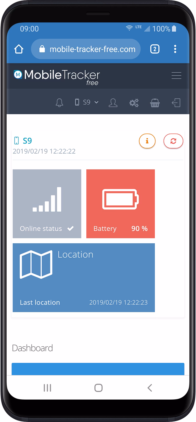 Does the Free Mobile Tracker app work on Android & iOS devices?