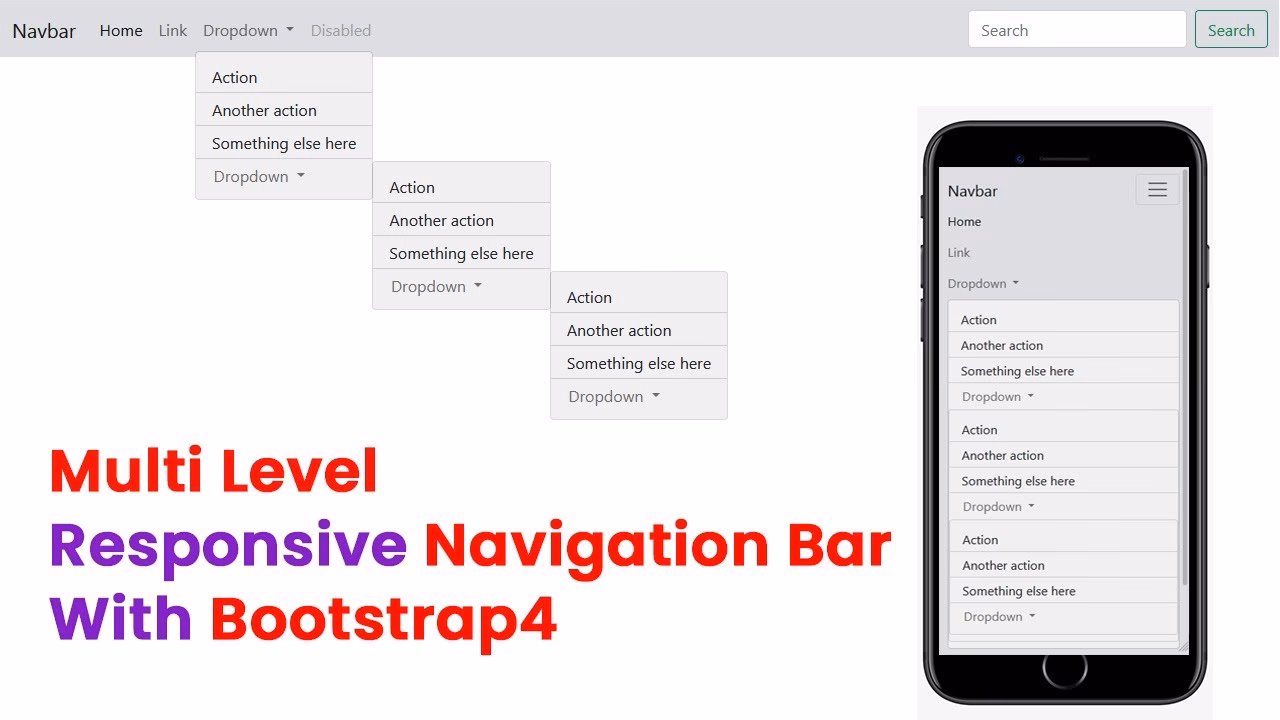 What is a sub-menu in Bootstrap?
