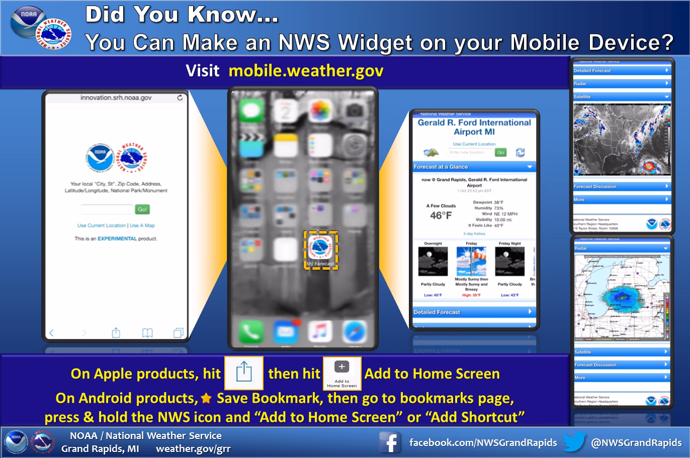Does the NWS have a mobile app?