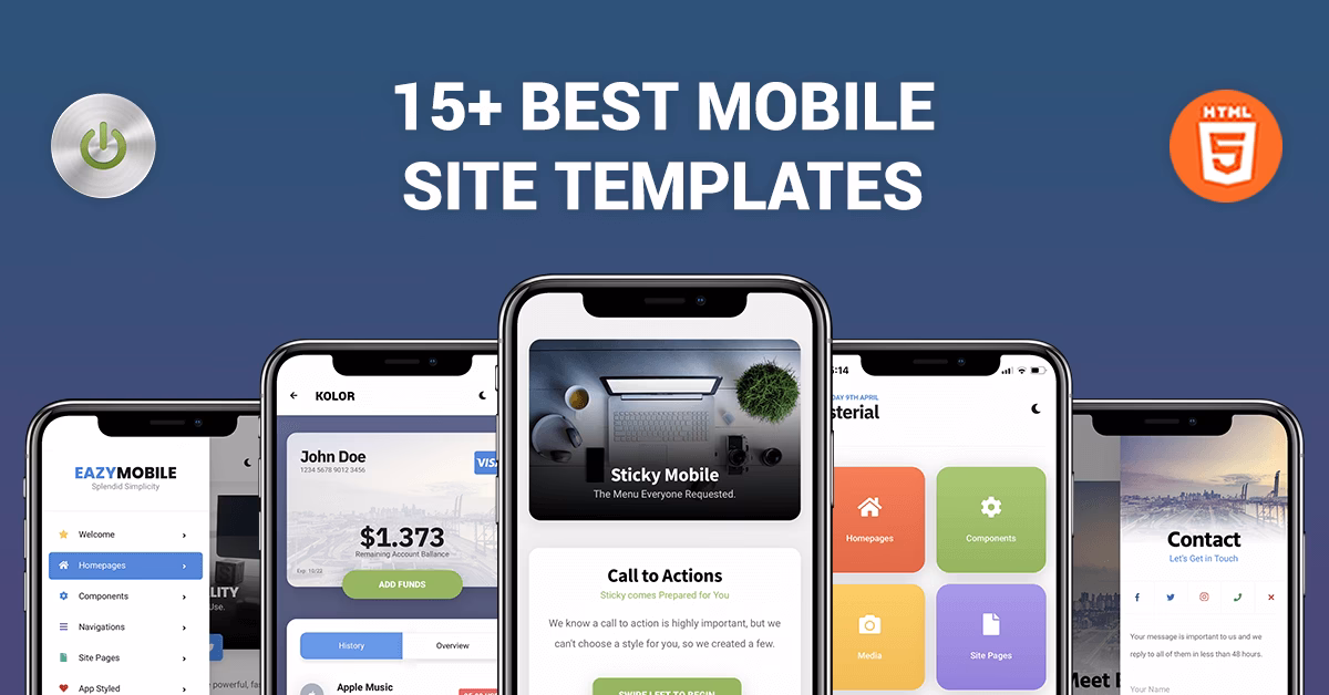 What are responsive mobile website templates?