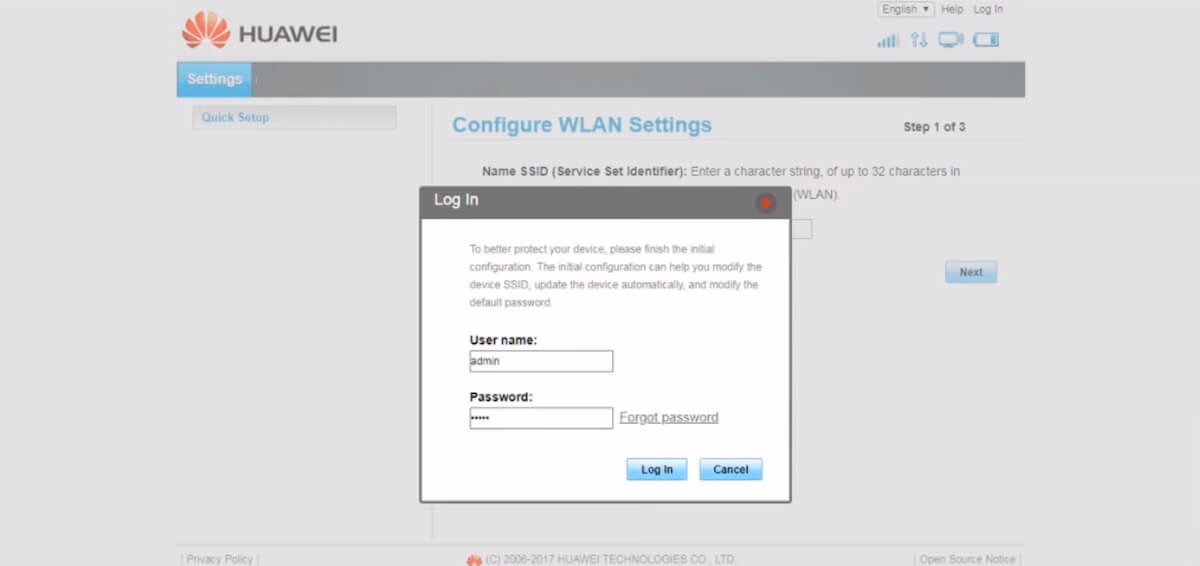 How to connect SSID & Password to mobile Wi-Fi?