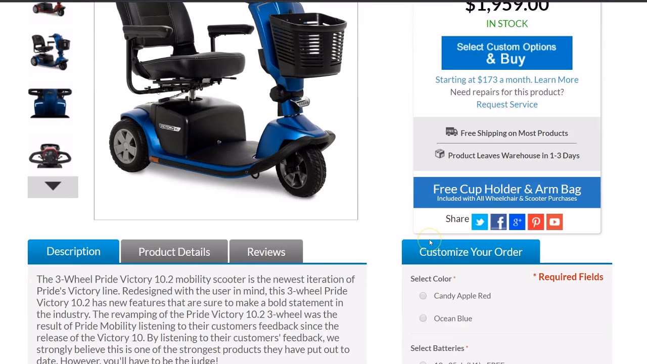 Can I buy a mobility scooter on Finance?
