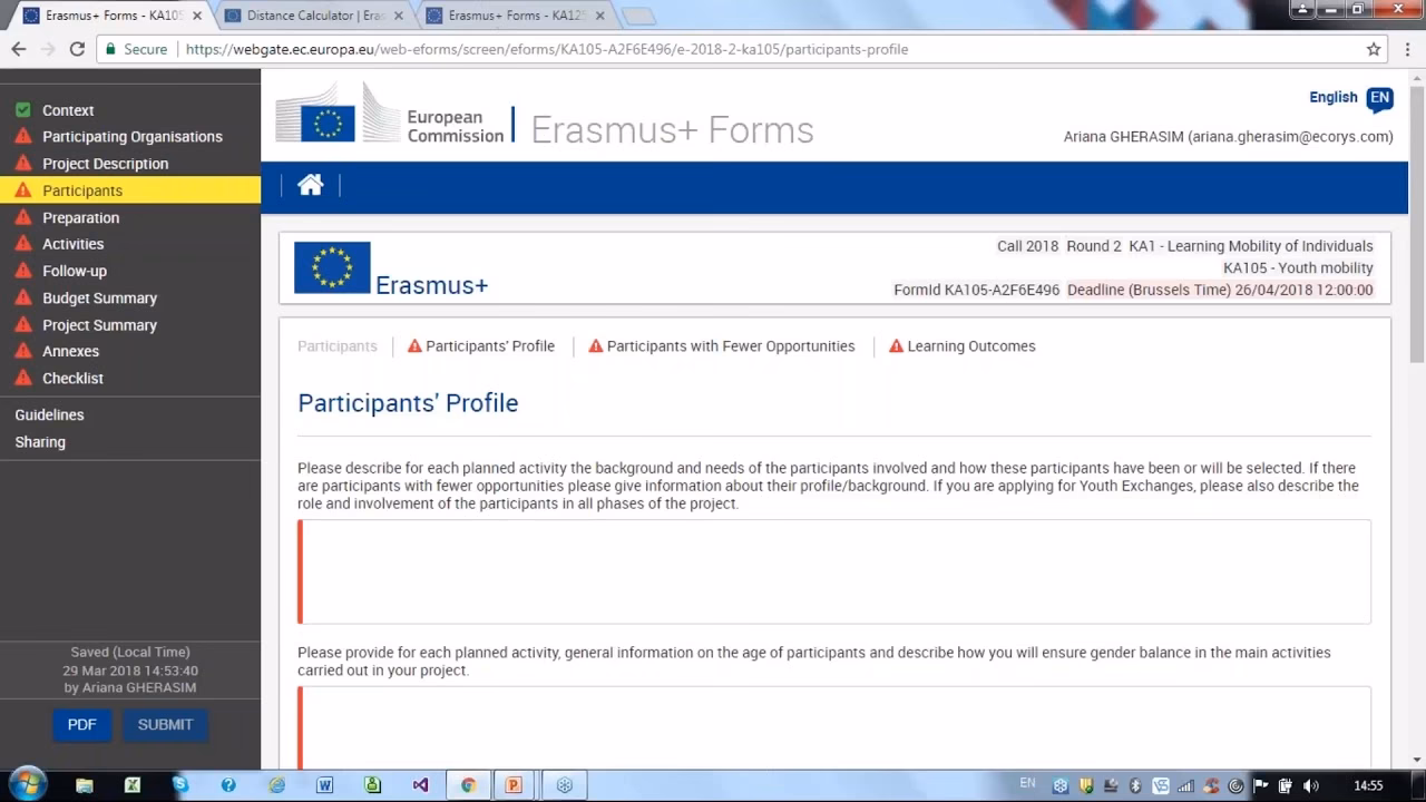 How do I apply for Erasmus+?
