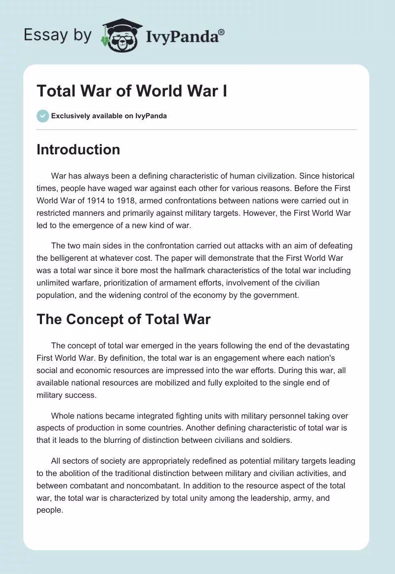 How did World War 1 affect government spending?