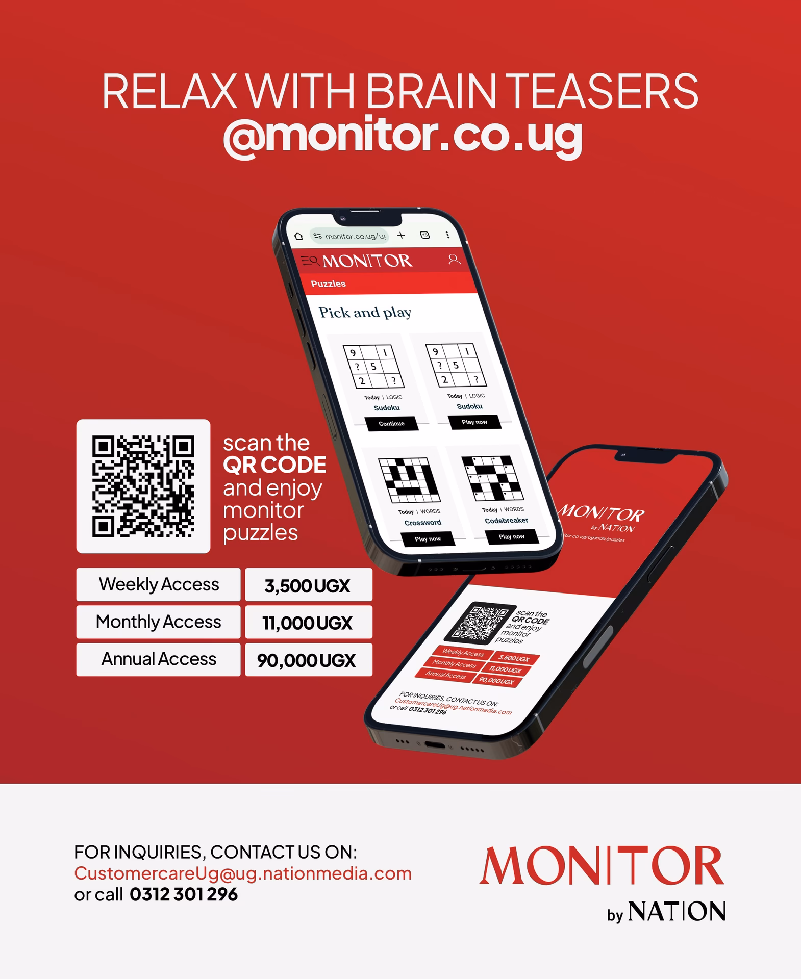 How many mobile lines are there in Uganda?