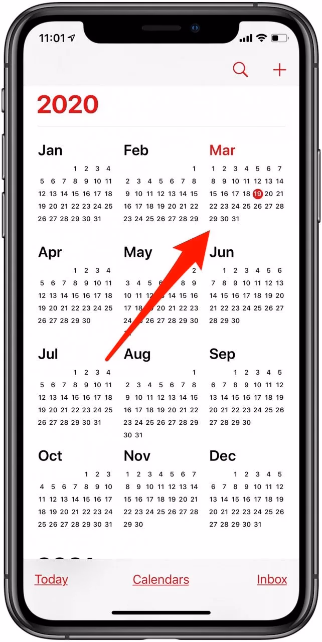 How long can I use month view calendar?