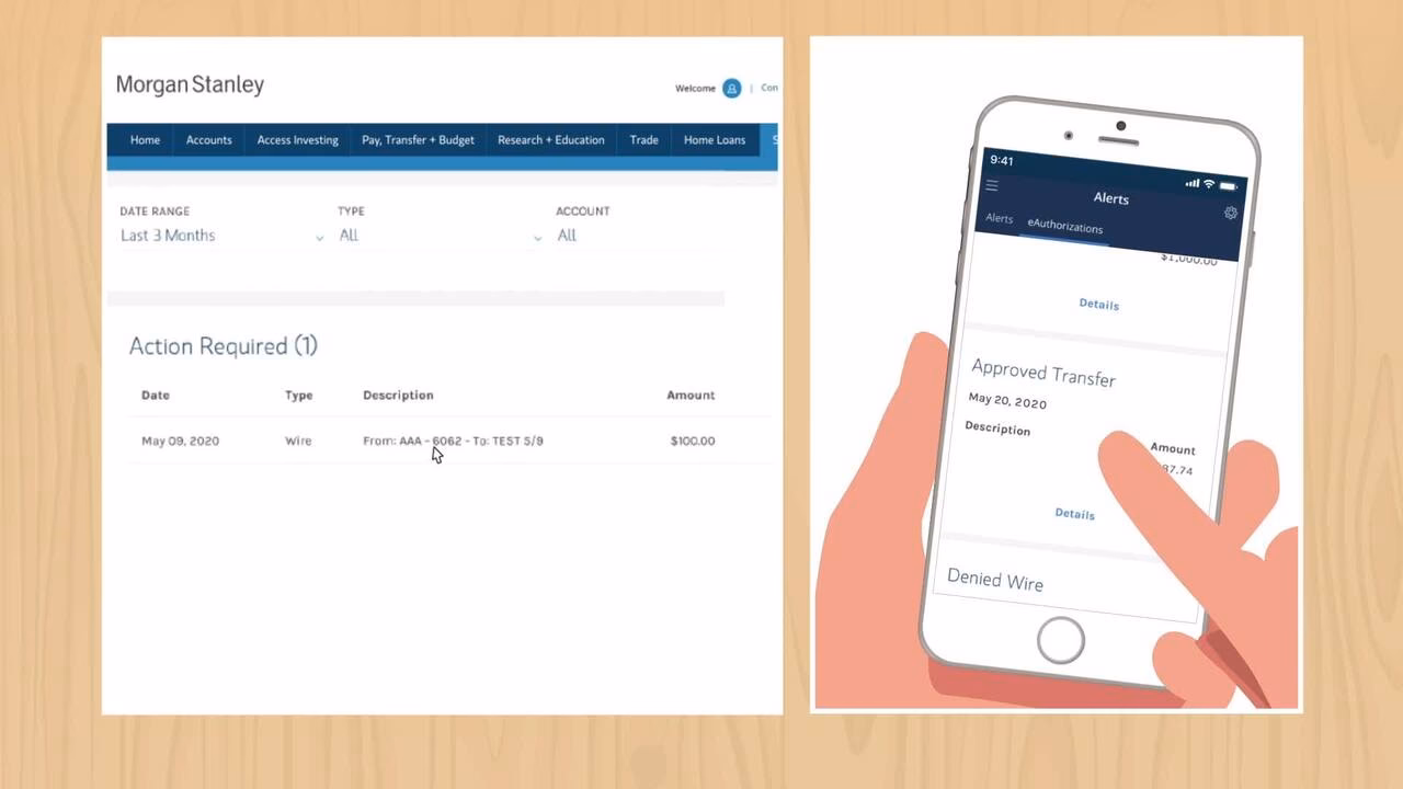 What is Morgan Stanley online & the Morgan Stanley mobile app?