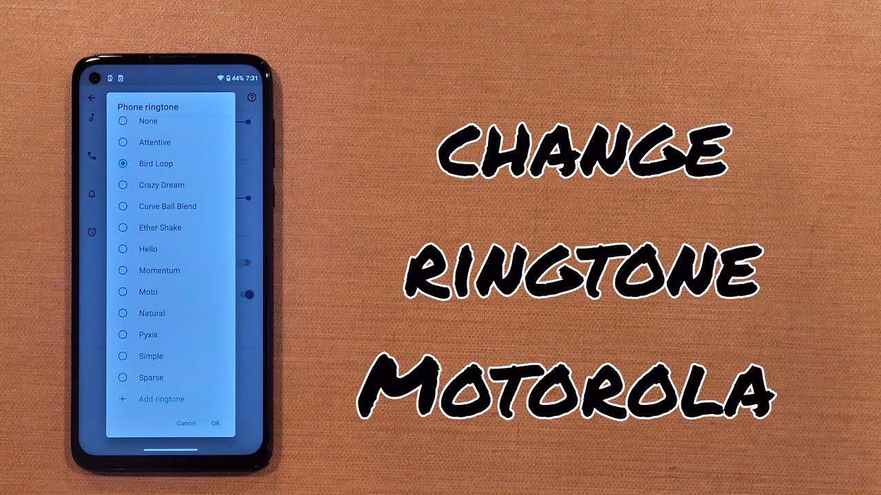 How do I get a ringtone on my Moto X?