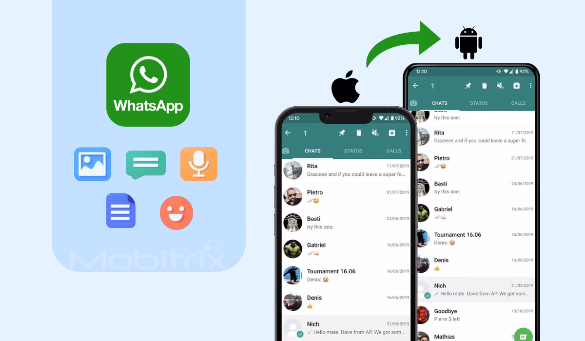How to transfer WhatsApp history from iPhone to Android?