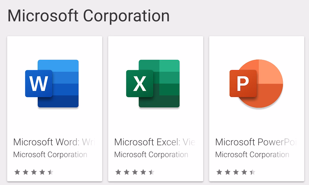 How do I install Microsoft Office on a mobile device?