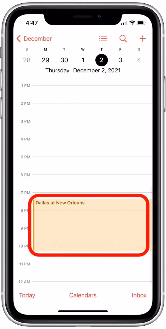 Why is my calendar blank on my iPhone?