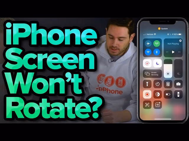 How do I Turn Off iPhone screen rotation lock?