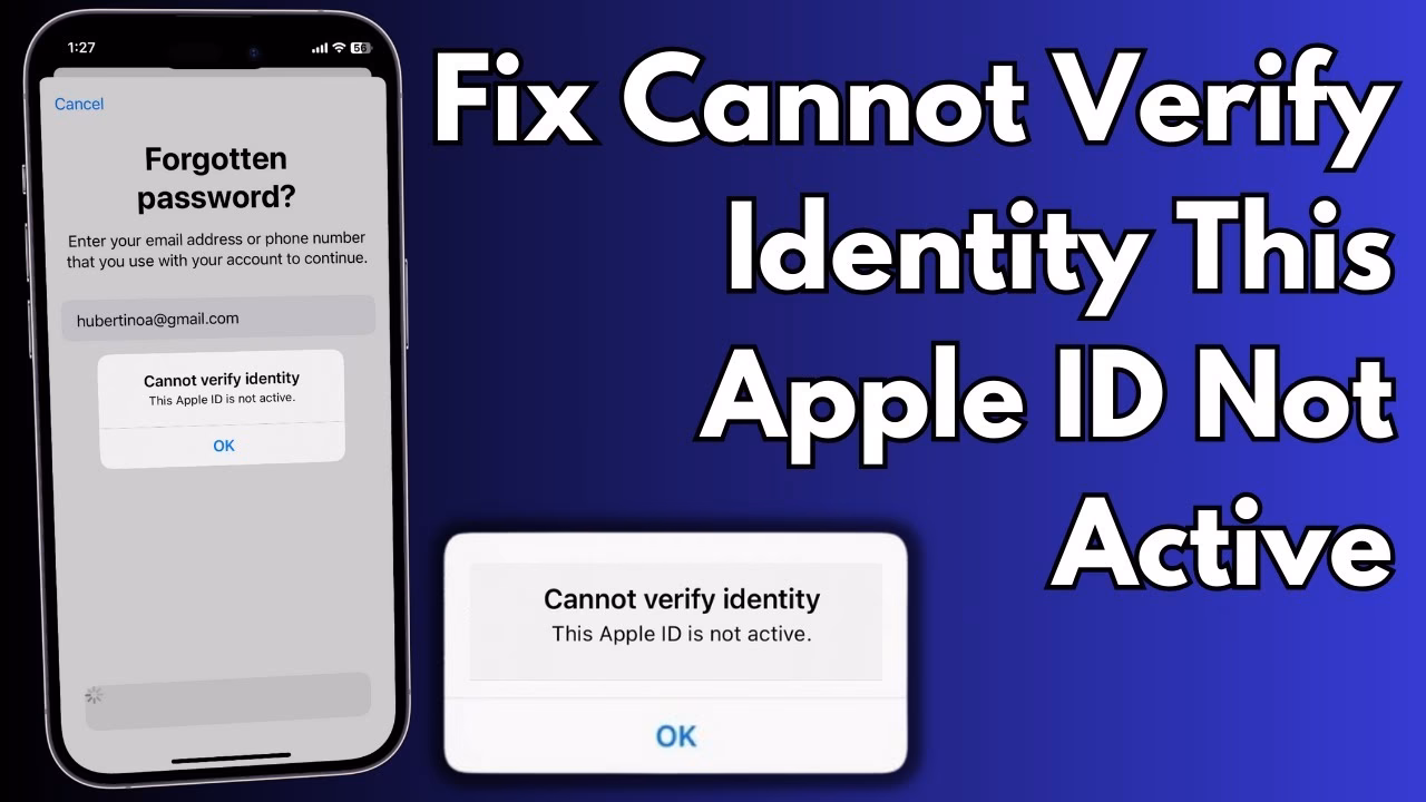 Why am I getting an error connecting Apple ID & verification failed?