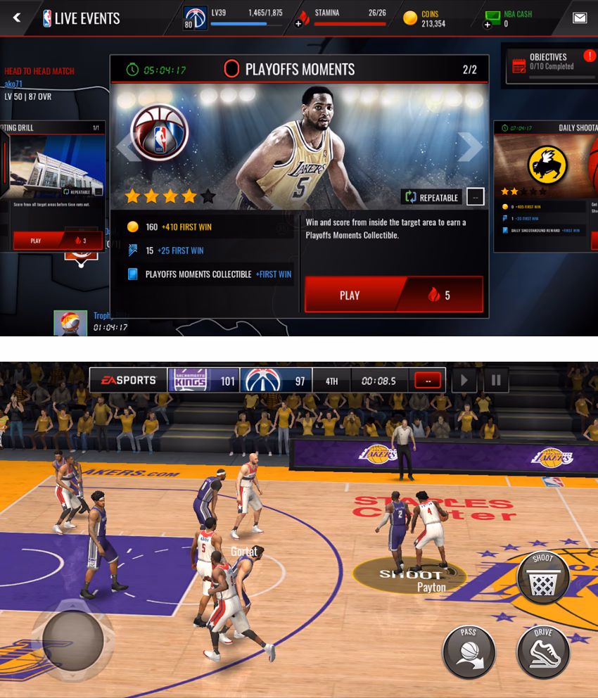 How do I watch NBA games on a mobile app?