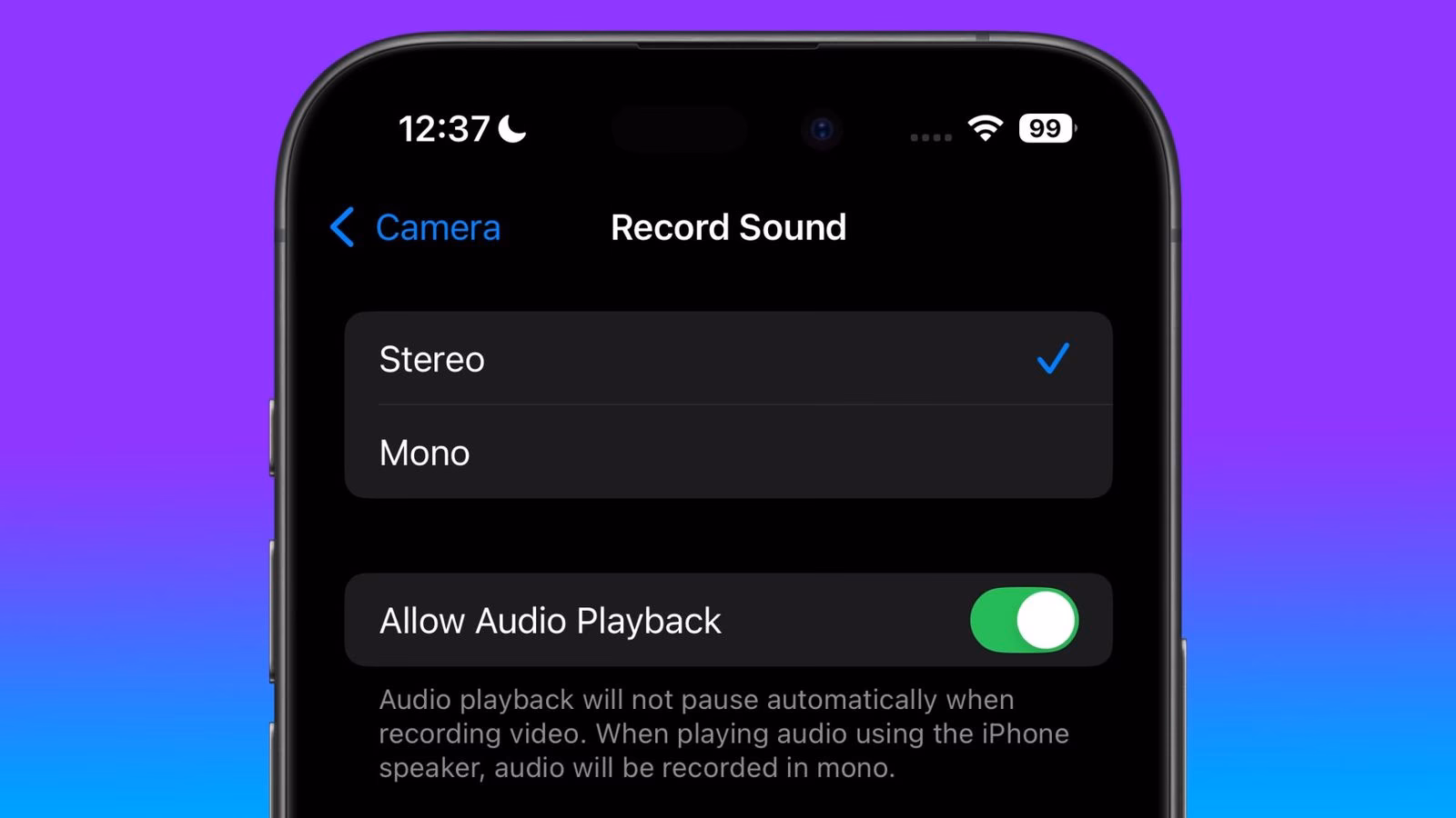 Why is there no sound on my iPhone video?