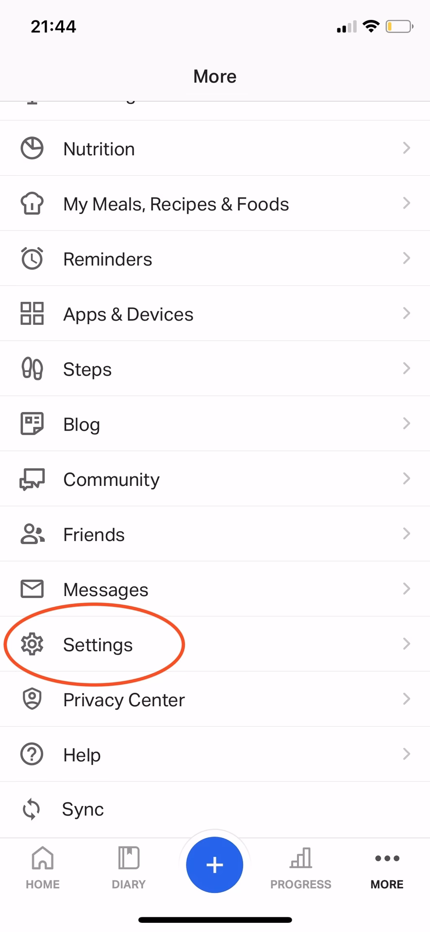 Is MyFitnessPal syncing data to health app?