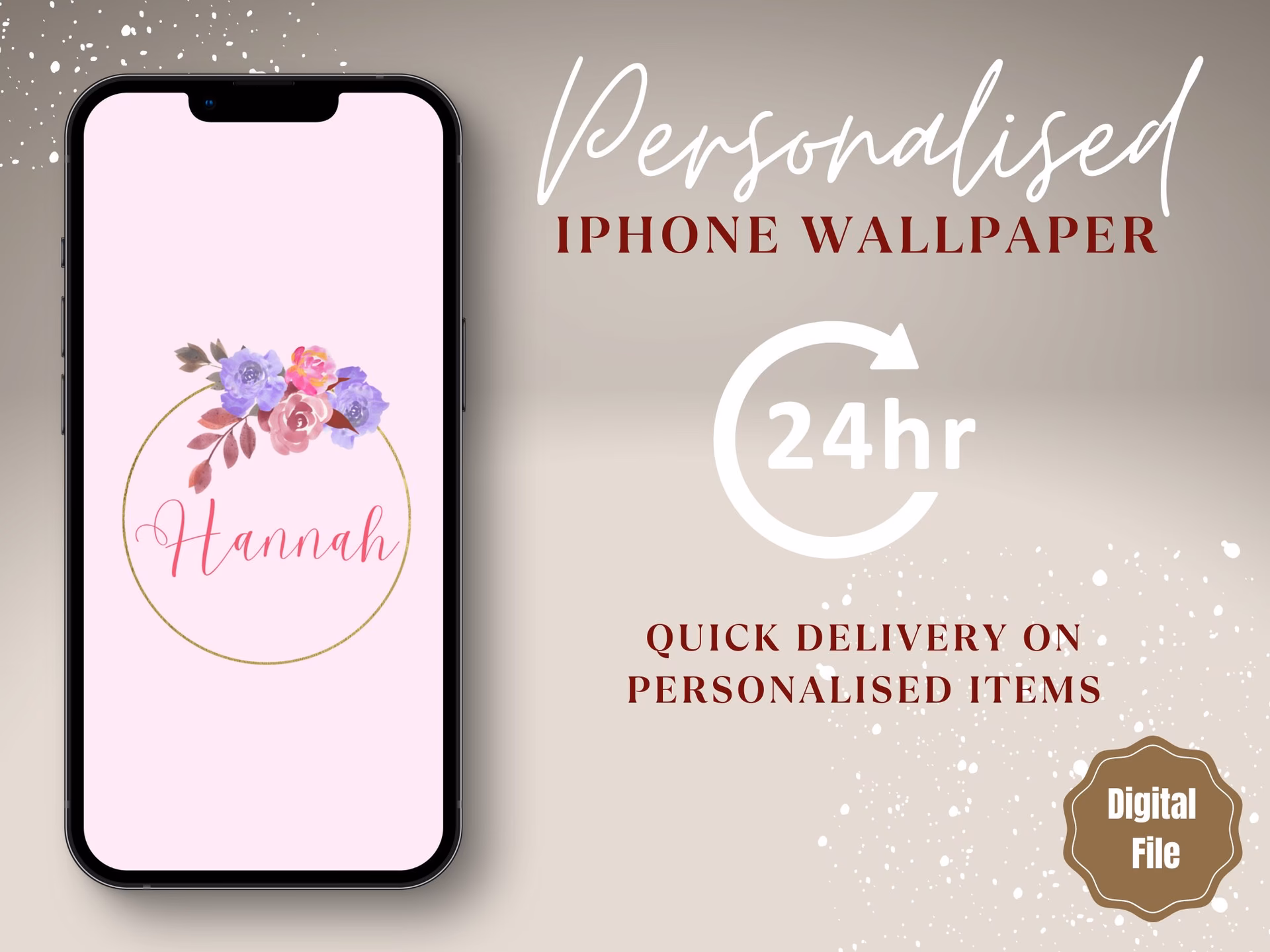 How to create a text wallpaper?