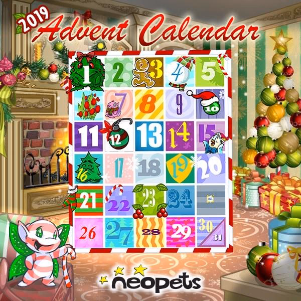 What is the Neopets advent calendar 2024?