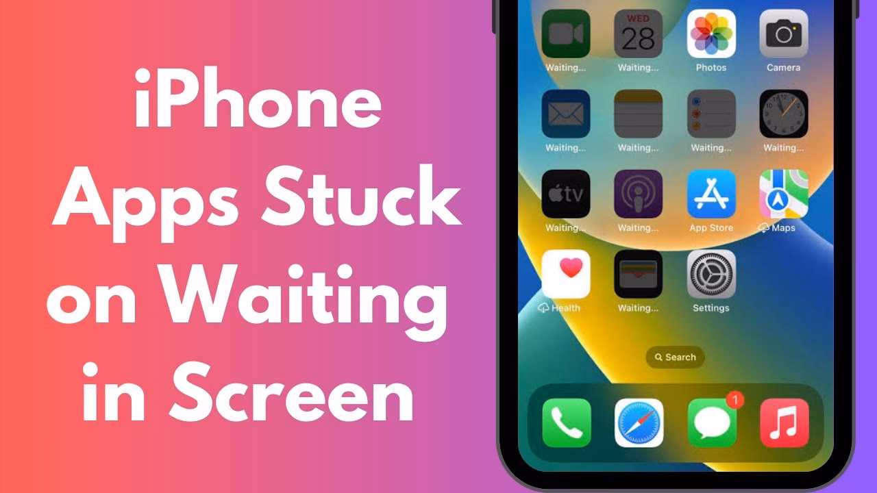 How to fix iPhone apps stuck on waiting after transfer?